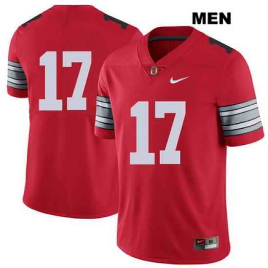 Alex Williams Stitched Ohio State Buckeyes Nike Authentic Mens  17 2018 Spring Game Red College Football Jersey Without Name Jersey